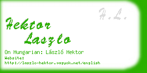 hektor laszlo business card